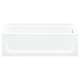 18-in x 32.125-in x 60.25-in Vikrell Rectangular Skirted Bathtub with Right-Hand Drain in White