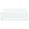 20-in x 32-in x 60.25-in Vikrell Rectangular Skirted Bathtub with Right-Hand Drain in White