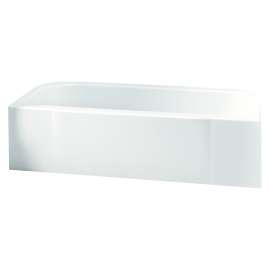 71141112-LNR Accord 60-in L x 30-in W Rectangular Skirted Bathtub with Left-Hand Drain in White
