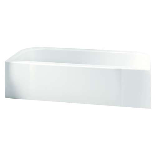 Accord 71141112-LNR-0 60-in L x 30-in W Rectangular Skirted Bathtub with Left-Hand Drain in White