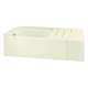 Accord 71141114-LNR-96 60-in L x 30-in W Rectangular Skirted Bathtub with Left-Hand Drain in Biscuit