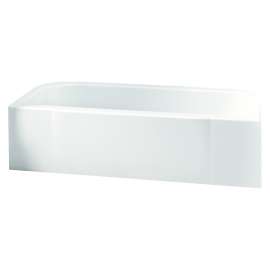 71141118-LNR Accord 60-in L x 30-in W Rectangular Skirted Bathtub with Left-Hand Drain in White