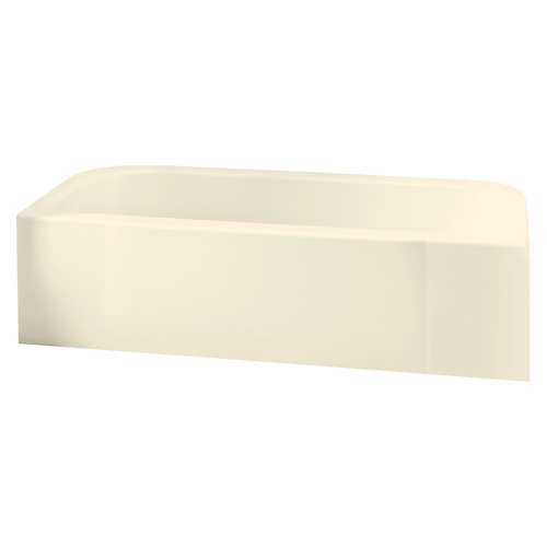 Accord 71141118-LNR-96 60-in L x 30-in W Rectangular Skirted Bathtub with Left-Hand Drain in Biscuit