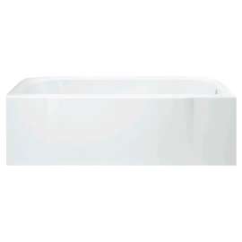71141122-LNR Accord 60-in L x 30-in W Rectangular Skirted Bathtub with Right-Hand Drain in White