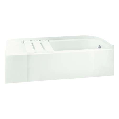15-in x 30.5-in x 60.25-in Vikrell Rectangular Skirted Bathtub with Right-Hand Drain