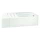 Accord 71141124-LNR-0 60-in L x 30-in W Rectangular Skirted Bathtub with Right-Hand Drain in White