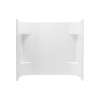 56.25-in x 60-in x 31.25-in Vikrell Shower Wall Surround Side and Back Panels in White