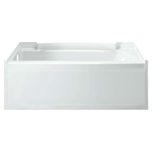 21-in x 32-in x 60.25-in Vikrell Rectangular Skirted Bathtub with Left-Hand Drain in White