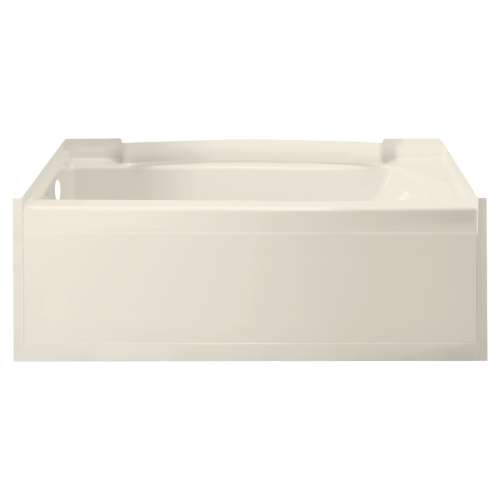 60-in L x 32-in W Rectangular Skirted Bathtub with Left-Hand Drain in Biscuit