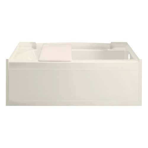 60-in L x 32-in W Rectangular Alcove Bathtub with Right-Hand Drain in Biscuit