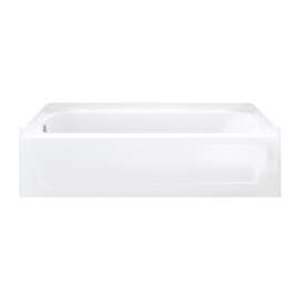 71171110-LNR Ensemble 60-in L x 30-in W Rectangular Skirted Bathtub with Left-Hand Drain in White