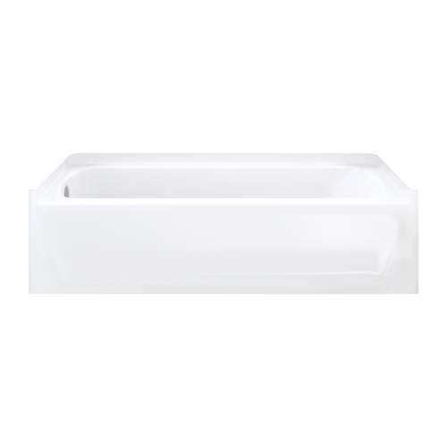 Ensemble 71171110-LNR-0 60-in L x 30-in W Rectangular Skirted Bathtub with Left-Hand Drain in White