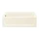 Ensemble 71171110-LNR-96 60-in L x 30-in W Rectangular Skirted Bathtub with Left-Hand Drain in Biscuit