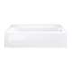 Ensemble 71171120-LNR-0 60-in L x 30-in W Rectangular Skirted Bathtub with Right-Hand Drain in White