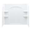 Ensemble 71224100-0 55.25-in x 33.25-in x 60-in Vikrell Bathtub Wall Surround in White