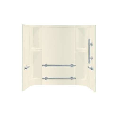 Accord 71244123-96 Vikrell Bathtub Walls and Surrounds in Biscuit