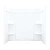 Ensemble 71324100-0 55-in x 60-in x 33.25-in Vikrell Bathtub Wall Surround in White