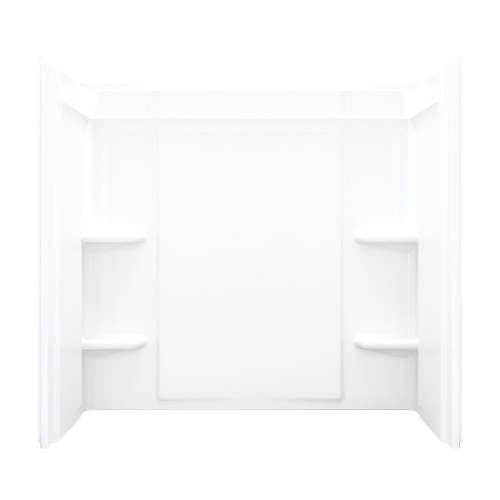 Ensemble 71324100-0 55-in x 60-in x 33.25-in Vikrell Bathtub Wall Surround in White