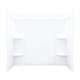 Ensemble 71374100-0 55-in x 60-in x 31.25-in Vikrell Bathtub Wall Surround in White