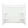 55-in x 60-in x 31.25-in Vikrell Bathtub Wall Surround in White