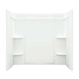 71374106 Ensemble 55-in x 60-in x 31.25-in Vikrell Bathtub Wall Surround