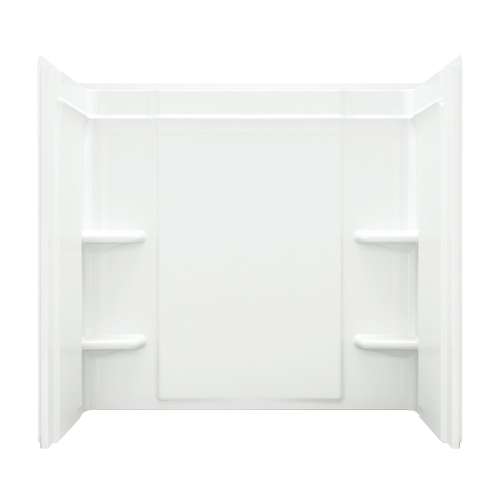 71374106 Ensemble 55-in x 60-in x 31.25-in Vikrell Bathtub Wall Surround