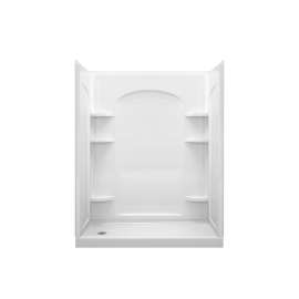 Ensemble Vikrell 60-In X 72.5-In Alcove Shower Wall And Base Kit