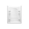 Ensemble 72180110-0 72.5-in x 32-in x 60-in Vikrell Wall and Floor 4-Piece Alcove Shower Kit in White