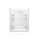 Ensemble 72180110-0 72.5-in x 32-in x 60-in Vikrell Wall and Floor 4-Piece Alcove Shower Kit in White