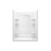 72.5-in x 32-in x 60-in Vikrell Wall and Floor 4-Piece Alcove Shower Kit in White