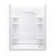 32-in W 60-in L x 74.5-in H 4-Piece Shower Stall with Age-in-Place Backers in White
