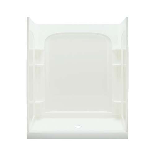 75.75-in x 34-in x 60-in Vikrell Wall and Floor 4-Piece Alcove Shower Kit