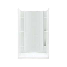 77-in x 36-in x 36-in Vikrell Wall and Floor 4-Piece Alcove Shower Kit