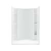 72250100-0 77-in x 42-in x 36-in Vikrell Wall and Floor 4-Piece Alcove Shower Kit in White