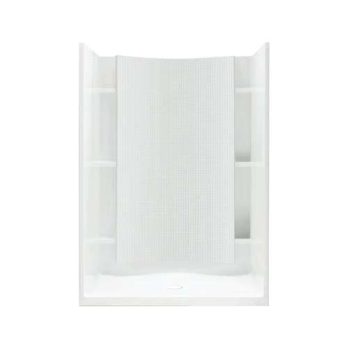 72250100 Accord 77-in x 36-in x 42-in Vikrell Wall and Floor 4-Piece Alcove Shower Kit
