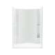 72250100-0 77-in x 42-in x 36-in Vikrell Wall and Floor 4-Piece Alcove Shower Kit in White