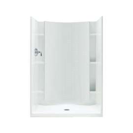 77-in x 36-in x 42-in Vikrell Wall and Floor 4-Piece Alcove Shower Kit