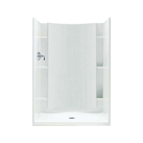 77-in x 36-in x 42-in Vikrell Wall and Floor 4-Piece Alcove Shower Kit