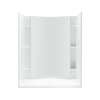 Accord 72260106-0 77-in x 36-in x 48-in Vikrell Wall and Floor 4-Piece Alcove Shower Kit in White