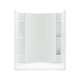 Accord 72260106-0 77-in x 36-in x 48-in Vikrell Wall and Floor 4-Piece Alcove Shower Kit in White