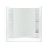 Accord 72270100-0 77-in x 36-in x 60-in Vikrell Wall and Floor 4-Piece Alcove Shower Kit in White