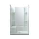 Alcove Shower Kit 36-in L x 48-in W x 74.75-in H in White