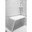 KSA-72280100-S 48-in Seated Shower Kit with Accessory Kit in White/Silver