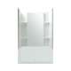 48-in x 36-in x 55-1/8-in Shower Wall Set in White