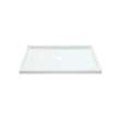 Store+ 7232-5475NC-0 48-in x 34-in Shower Base, Walls and Door Kit, in White/Nickel with Clear Glass