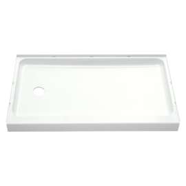 Ensemble Vikrell 60-In X 30-In Shower Base With Left Hand Drain