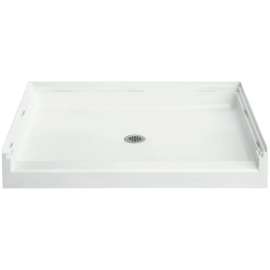 Accord 72261100-LNR-0 Shower Base 36-in L x 48-in W with Center Drain in White