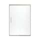 Frameless Sliding Shower Door 70.0625-in H x 44.625-47.625-in W with Clear Glass in Brushed Nickel