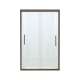 Frameless Sliding Shower Door 70.0625-in H x 44.625-47.625-in W with Clear Glass in Deep Bronze