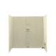 30-in D x 60-in W x 60-in H Solid Surface Bathtub Wall Kit in Bone